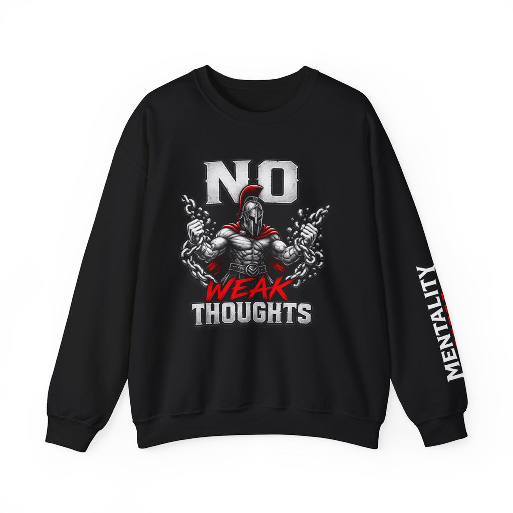 No Weak Thoughts Crewneck Graphic Sweater
