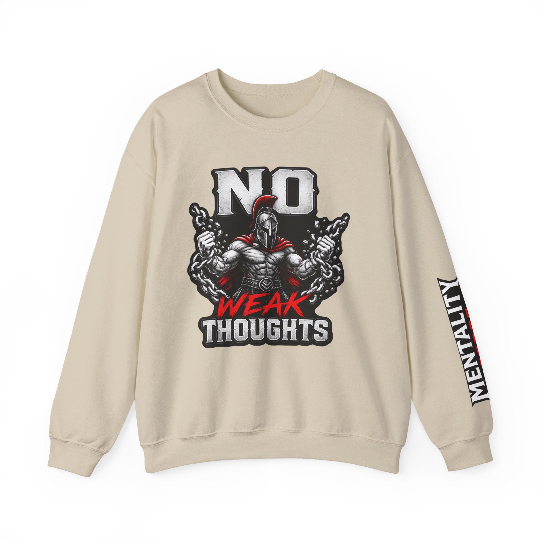 No Weak Thoughts Crewneck Graphic Sweater