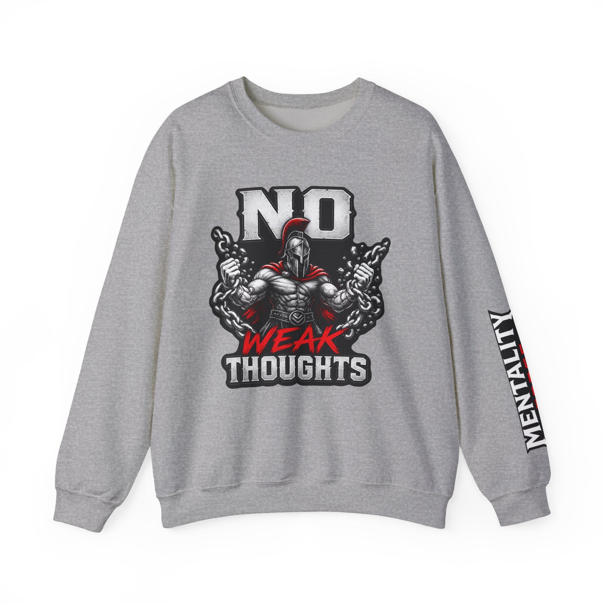 No Weak Thoughts Crewneck Graphic Sweater
