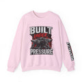 Exercise crewneck sweatshirt, light pink with front graphic print